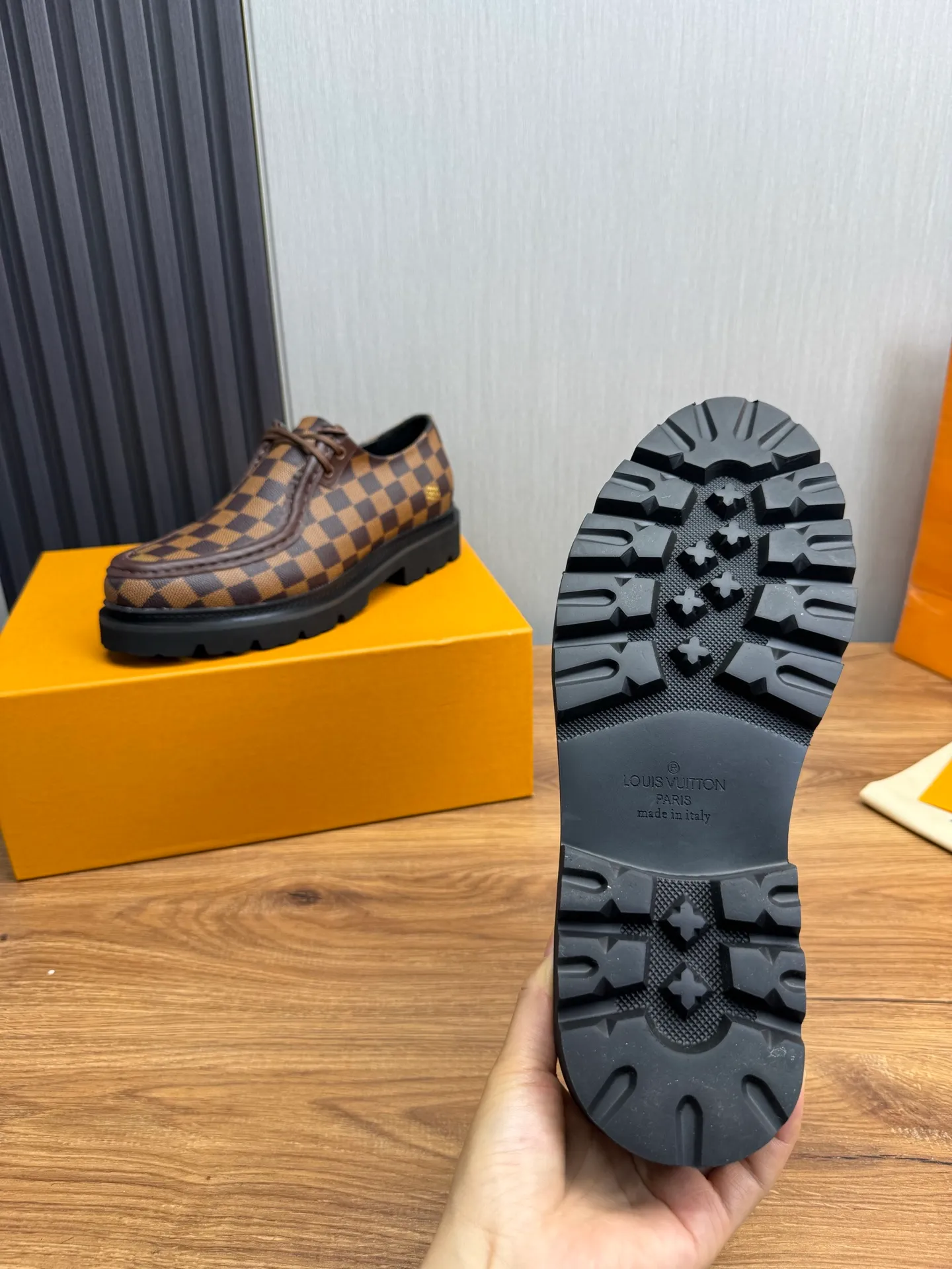 Factory 680💰 LV. Men's business casual leather shoes, all made of imported original brand leather, just to create a more comfortable wearing experience, original non-slip and wear-resistant outsole ✔️16-45 (38.45 non-returnable)